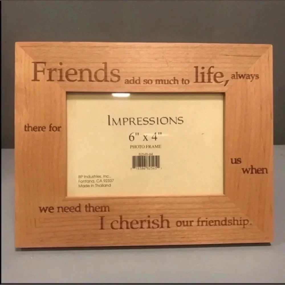 Impressions Friendship Wood Photo Frame 6” x 4”